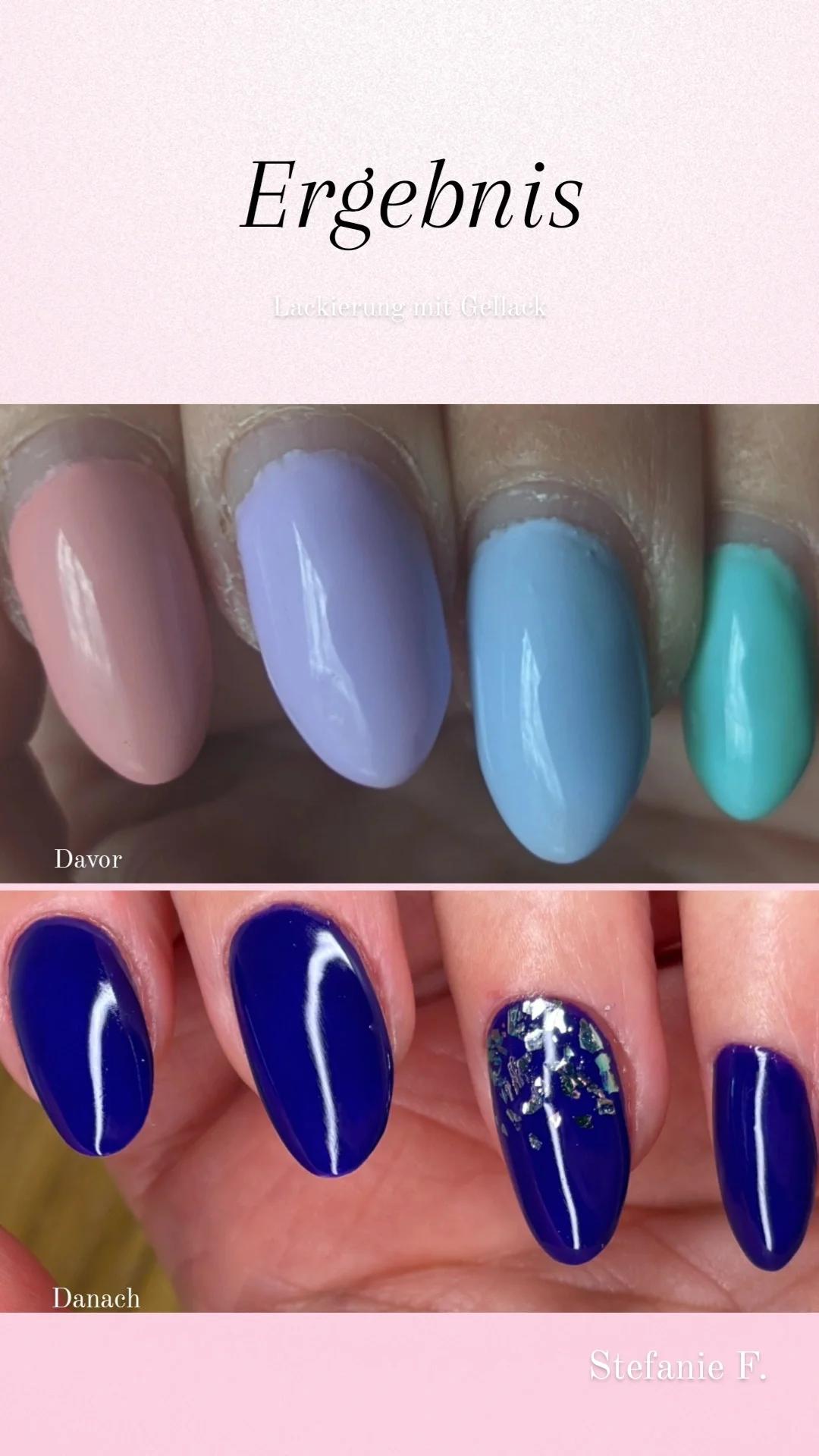 Russische Maniküre und Lackierung mit UV-Nagellack