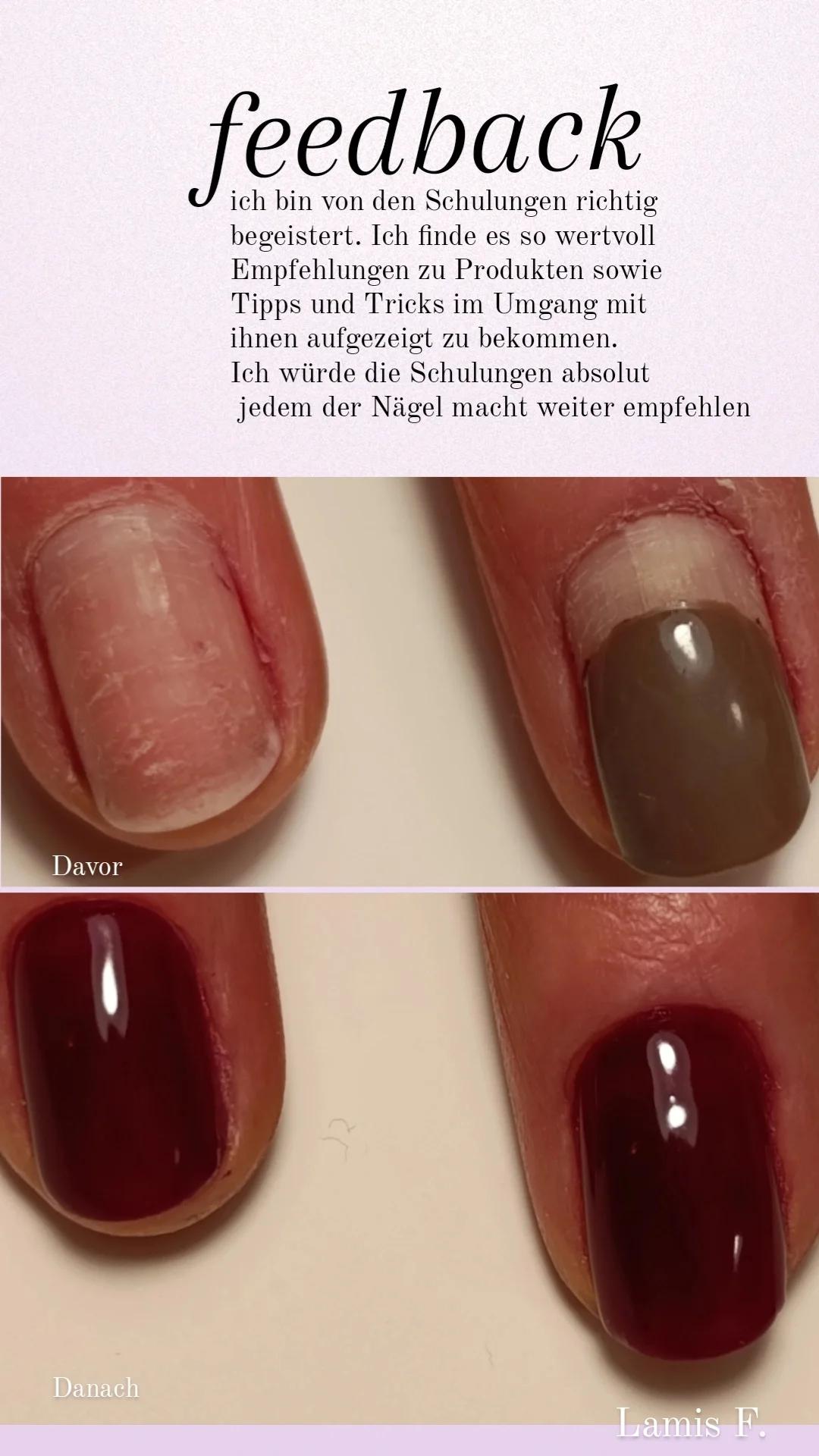Russische Maniküre und Lackierung mit UV-Nagellack