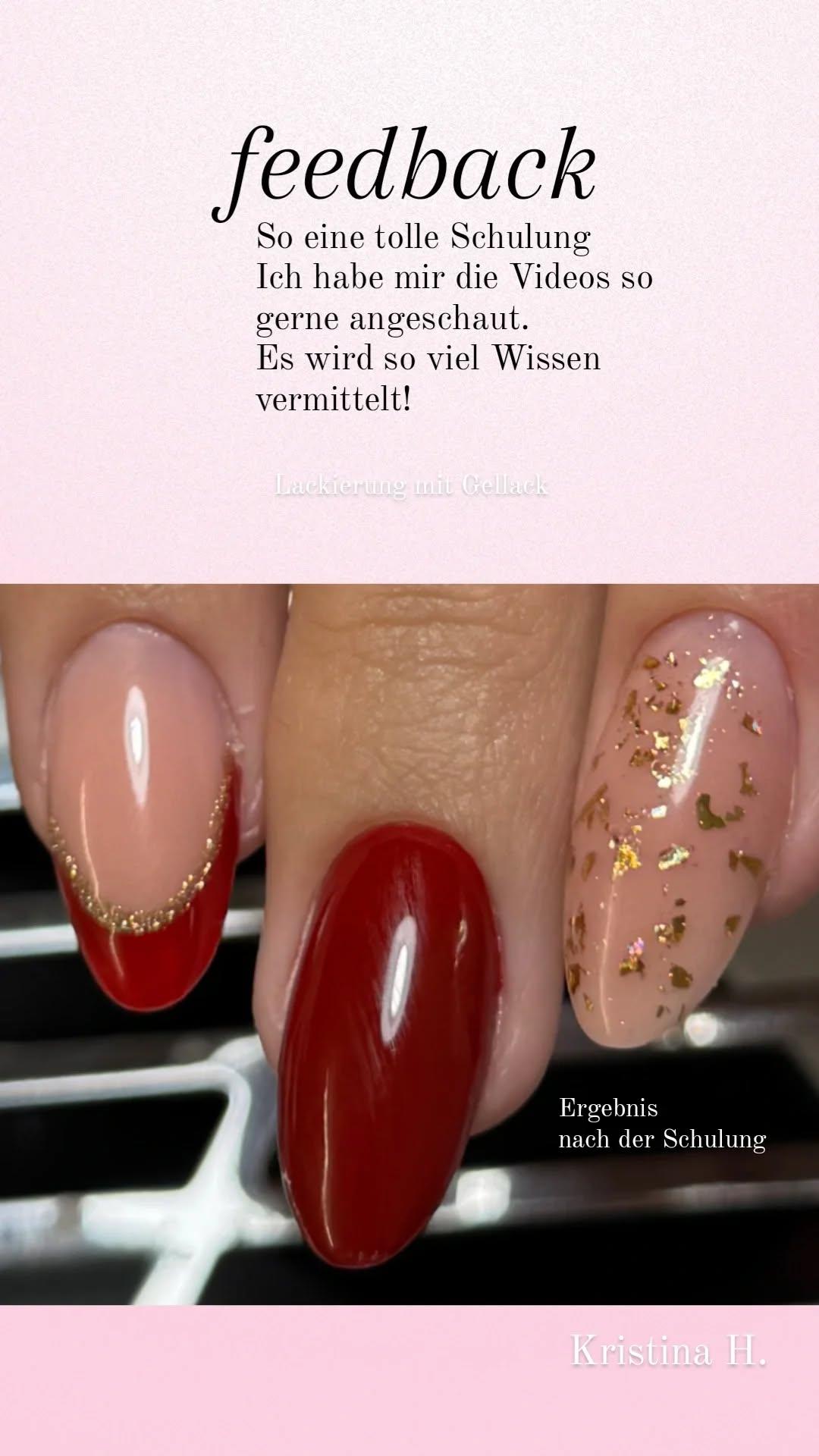 Russische Maniküre und Lackierung mit UV-Nagellack