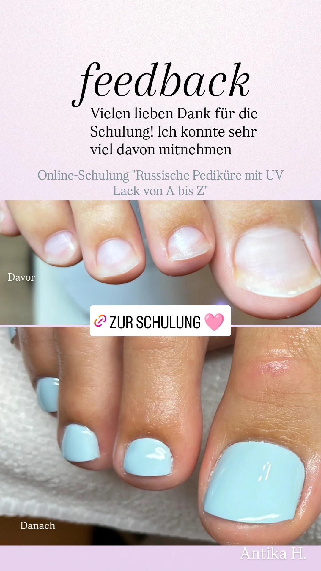 Russische Pediküre mit UV-Nagellack alle Techniken von A bis Z