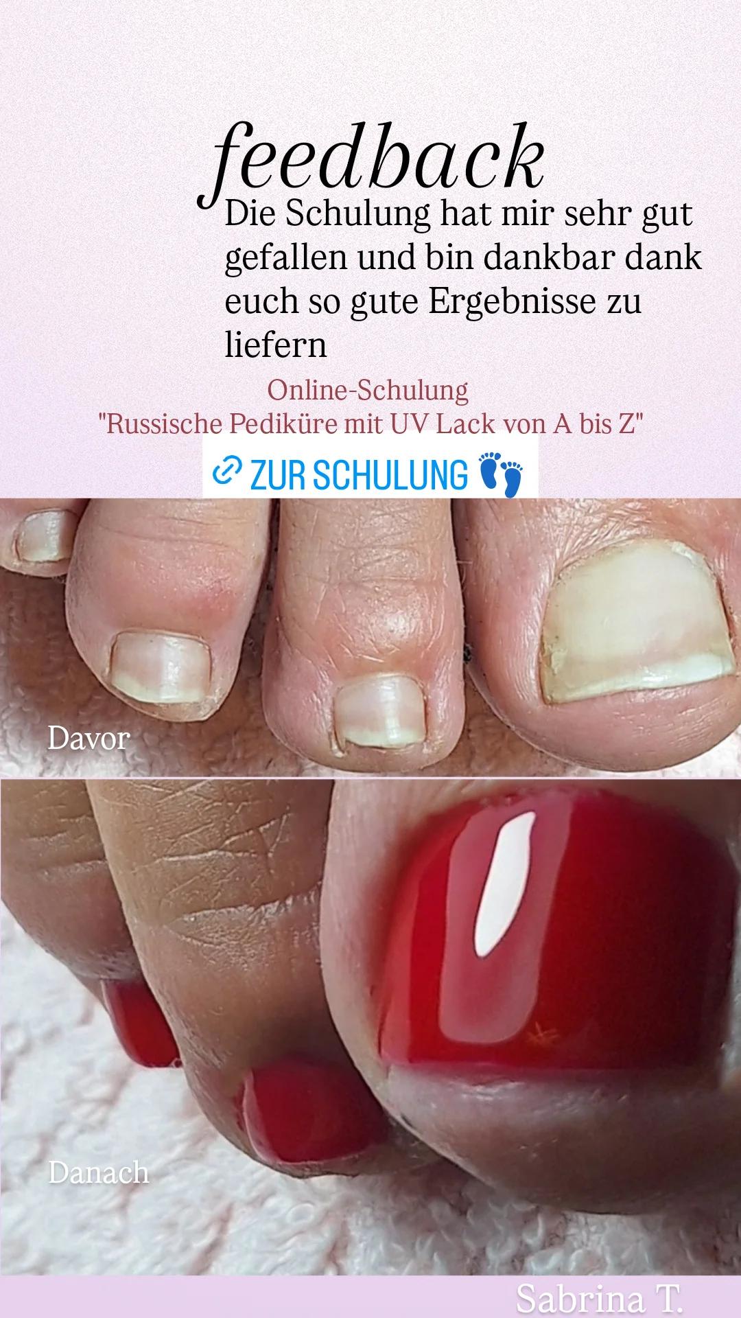 Russische Pediküre mit UV-Nagellack alle Techniken von A bis Z